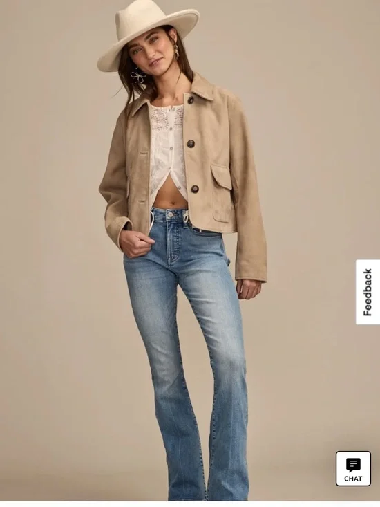 Lucky brand suede button jacket - Picture 2 of 7